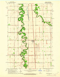 Download a high-resolution, GPS-compatible USGS topo map for Perley, MN (1964 edition)