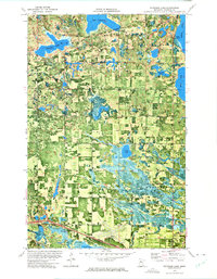 Download a high-resolution, GPS-compatible USGS topo map for Peterson Lake, MN (1974 edition)