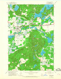 preview thumbnail of historical topo map of Pillager, MN in 1954