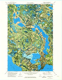Download a high-resolution, GPS-compatible USGS topo map for Pimushe Lake, MN (1974 edition)