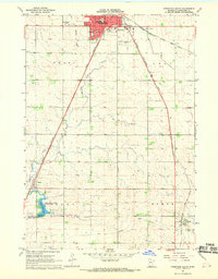 1967 Map of Pipestone South, 1968 Print