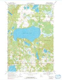 Download a high-resolution, GPS-compatible USGS topo map for Ponsford, MN (1991 edition)