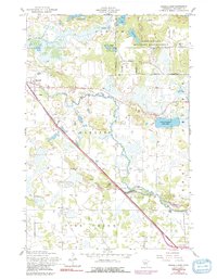 Download a high-resolution, GPS-compatible USGS topo map for Randall East, MN (1991 edition)