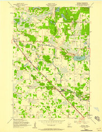 preview thumbnail of historical topo map of Randall, MN in 1956