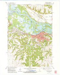 preview thumbnail of historical topo map of Red Wing, MN in 1974