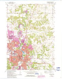 Download a high-resolution, GPS-compatible USGS topo map for Rochester, MN (1993 edition)