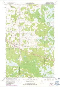 1967 Map of Roosevelt, MN, 1984 Print