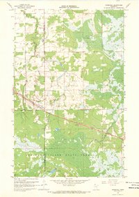 1967 Map of Roosevelt, MN, 1969 Print