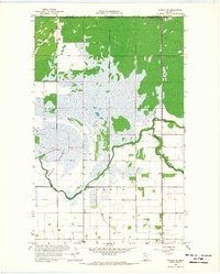 Download a high-resolution, GPS-compatible USGS topo map for Roseau NE, MN (1968 edition)