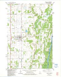 Download a high-resolution, GPS-compatible USGS topo map for Rush City, MN (1984 edition)