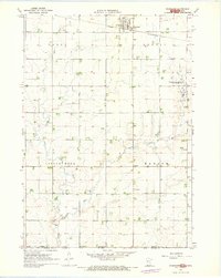 1967 Map of Rushmore, MN, 1968 Print