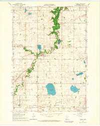Download a high-resolution, GPS-compatible USGS topo map for Russell, MN (1964 edition)