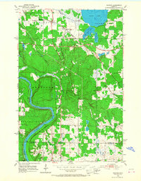 Download a high-resolution, GPS-compatible USGS topo map for Saginaw, MN (1968 edition)