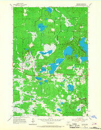 Download a high-resolution, GPS-compatible USGS topo map for Sawyer, MN (1968 edition)