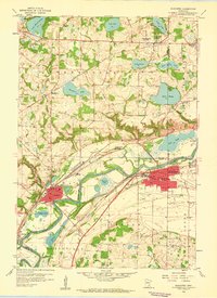 Download a high-resolution, GPS-compatible USGS topo map for Shakopee, MN (1959 edition)