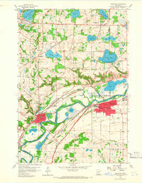 Download a high-resolution, GPS-compatible USGS topo map for Shakopee, MN (1966 edition)