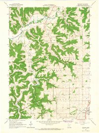 1965 Map of Sheldon, 1966 Print