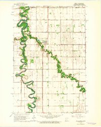 Download a high-resolution, GPS-compatible USGS topo map for Shelly, MN (1964 edition)