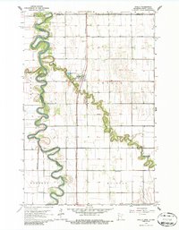 Download a high-resolution, GPS-compatible USGS topo map for Shelly, MN (1986 edition)
