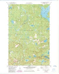 Download a high-resolution, GPS-compatible USGS topo map for Silver Island Lake, MN (1985 edition)