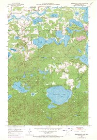 Download a high-resolution, GPS-compatible USGS topo map for Siseebakwet Lake, MN (1971 edition)