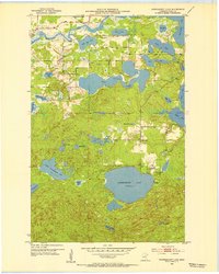 Download a high-resolution, GPS-compatible USGS topo map for Siseebakwet Lake, MN (1955 edition)