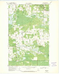 preview thumbnail of historical topo map of Roseau County, MN in 1969