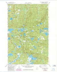 Download a high-resolution, GPS-compatible USGS topo map for Slate Lake East, MN (1985 edition)