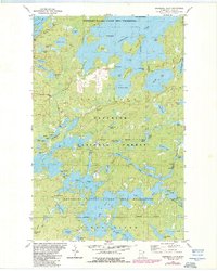 Download a high-resolution, GPS-compatible USGS topo map for Snowbank Lake, MN (1986 edition)