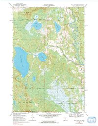 Download a high-resolution, GPS-compatible USGS topo map for Split Hand Lake, MN (1991 edition)