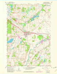 1965 Map of St. Joseph, MN, 1982 Print