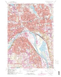 preview thumbnail of historical topo map of Ramsey County, MN in 1967