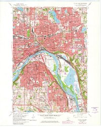 Download a high-resolution, GPS-compatible USGS topo map for St Paul East, MN (1981 edition)