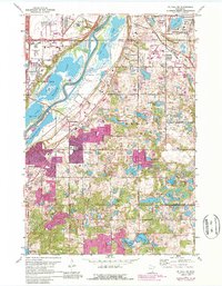 Download a high-resolution, GPS-compatible USGS topo map for St Paul SW, MN (1988 edition)