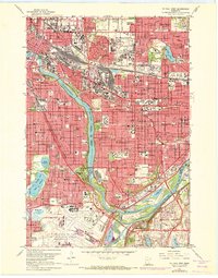 Download a high-resolution, GPS-compatible USGS topo map for St Paul West, MN (1973 edition)