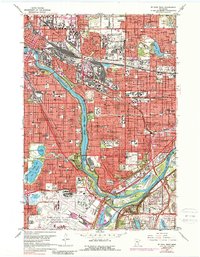 Download a high-resolution, GPS-compatible USGS topo map for St Paul West, MN (1988 edition)