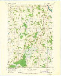 1965 Map of St. Stephen, MN, 1966 Print