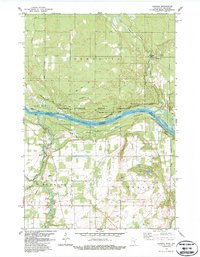 Download a high-resolution, GPS-compatible USGS topo map for Sunrise, MN (1987 edition)
