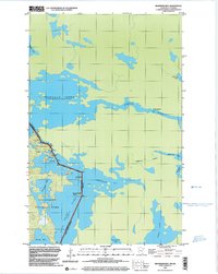 Download a high-resolution, GPS-compatible USGS topo map for Swansons Bay, MN (2003 edition)