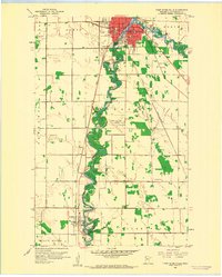 1959 Map of Thief River Falls, MN, 1960 Print