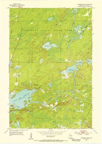 Download a high-resolution, GPS-compatible USGS topo map for Thompson Lake, MN (1955 edition)