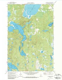 Download a high-resolution, GPS-compatible USGS topo map for Thunder Lake, MN (1986 edition)