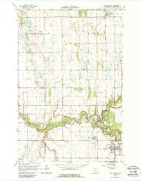 1965 Map of Twin Valley, MN, 1988 Print