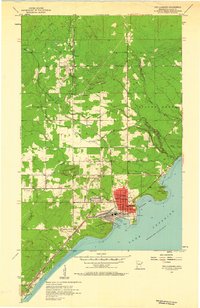 Download a high-resolution, GPS-compatible USGS topo map for Two Harbors, MN (1958 edition)