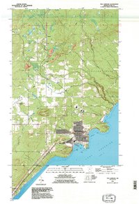 preview thumbnail of historical topo map of Two Harbors, MN in 1992