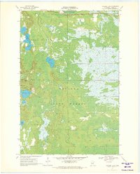 Download a high-resolution, GPS-compatible USGS topo map for Vanduse Lake, MN (1972 edition)