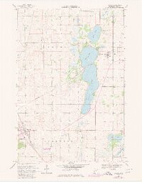 1968 Map of Villard, 1980 Print