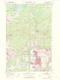 1951 Map of Virginia, 1975 Print