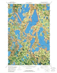 Download a high-resolution, GPS-compatible USGS topo map for Wabana Lake, MN (1989 edition)