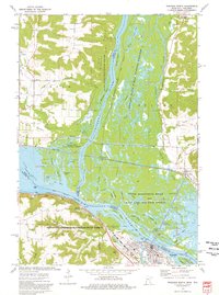 Download a high-resolution, GPS-compatible USGS topo map for Wabasha North, MN (1976 edition)